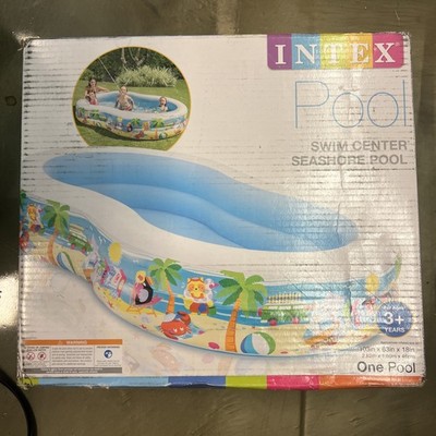 Intex Swim Center Paradise Seaside Inflatable Pool 103 X 63 X 18
