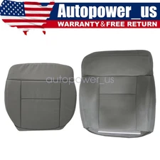 2004-2008 For Ford F150 Lariat Driver Bottom & Top Cloth Seat Cover FLINT GRAY