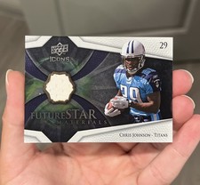 2008 Upper Deck Icons Future Star Materials Chris Johnson #FSM12 Rookie RC