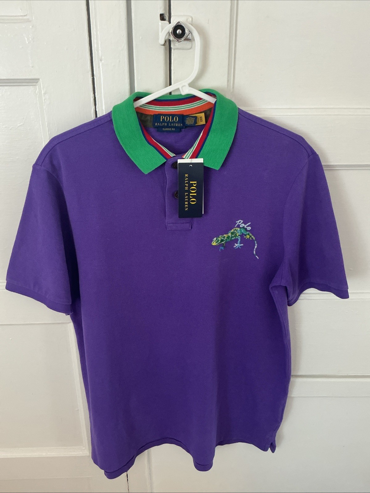 Polo Ralph Lauren Classic Fit Polo Shirt Purple Medium BNWT RRP £229 image 10