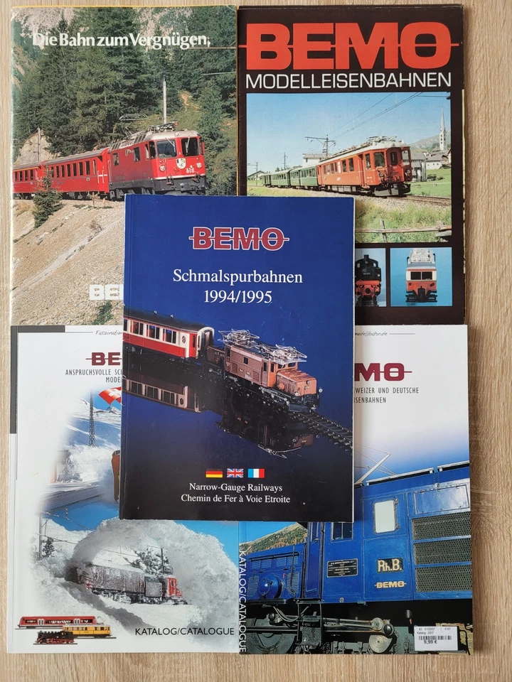 5 Kataloge Bemo Schmalspur H0e H0m- Schmalspurbahn passend zu technomodell etc