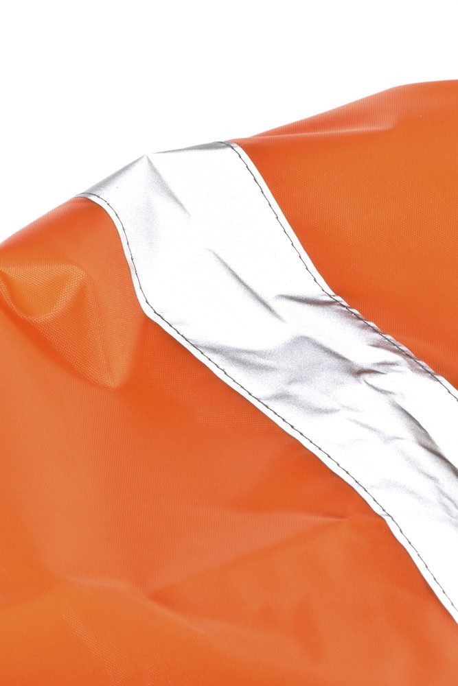 Sona Orange Safety Backpack Cover with 2" Reflective Tape and Drawstring Closure