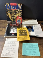 Deluxe Paint III 3 (Amiga Software, 1989) Box EA Games CIB *Read Description*