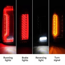 Luces Traseras LED Para Nissan Frontier 2005-2021 - Señal De Frenado, Giro Y Marcha Atrás - Color Humo