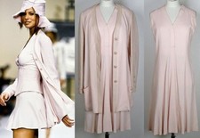 Vintage CHANEL Coco Buttons Jacket & Dress Set Size 40-42