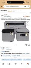 JuJuBe Queen of the Nile BFF Diaper Bag Black White Chevron Compartments