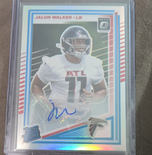 2025 Panini Donruss Optic Jalon Walker Atlanta Falcons Rated Rookie AUTO /199