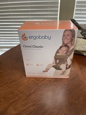 Ergobaby Omni Classic Baby Carrier Newborn to Toddler 7-45 Lbs Camel BNIB Sealed