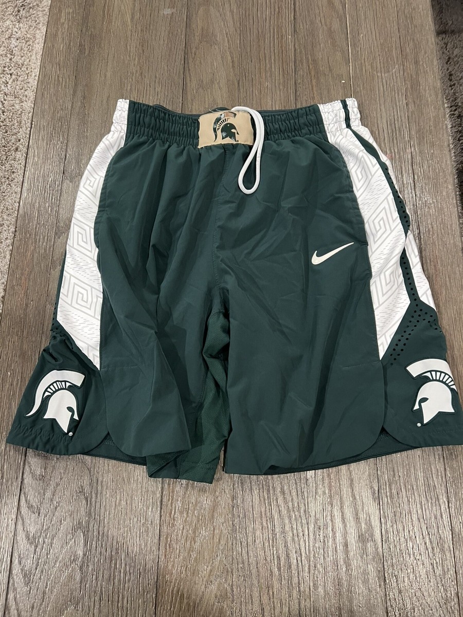 Mens Nike Michigan state Spartans Authentic Team Basketball Shorts XL