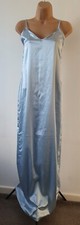 Womens  PRETTY LITTLE THING Slipped  Dress Blue Size UK 10