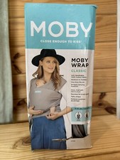 MOBY WRAP Classic - Baby Carrier Stone Gray 8-33 Lbs. NEW IN BOX