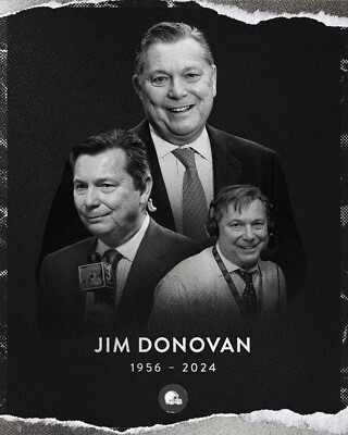 Jim Donovan Radio Announcer Memorial Cleveland Browns 8x10 NFL Football Photo
