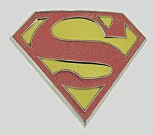 Superman Return Belt Buckles Halloween Cosplay Costume Red Yellow Glitter Metal