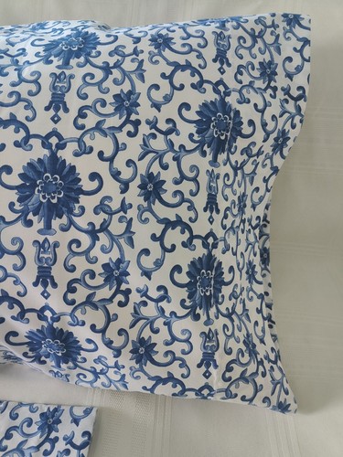 Ralph Lauren PORCELAIN ROSETTE BLUE 2 STANDARD Pillowcases New!!! - Picture 4 of 5