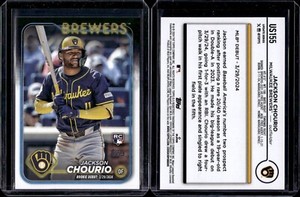 2024 Topps Update Series Base #US155 Jackson Chourio Rookie