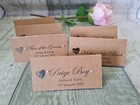 10 x table place name card  personalised wedding rustic stationary decor