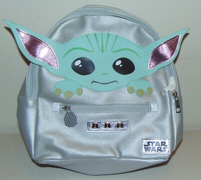 Disney Star Wars Bioworld Grogu Baby Yoda Backpack 10'' tall 10'' wide