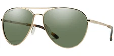 Smith Optics Layback Polarized ChromaPop Aviator Sunglasses 204062J5G60L7