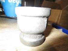 1" x 3/4" 150 lb Black Malleable Iron Reducer Pipe Coupling