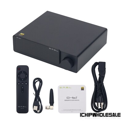 SMSL D6S DAC ES9039Q2M BT5.1 for XMOS MQA HiFi Audio Decoder 4xOPA1612 w/ Remote