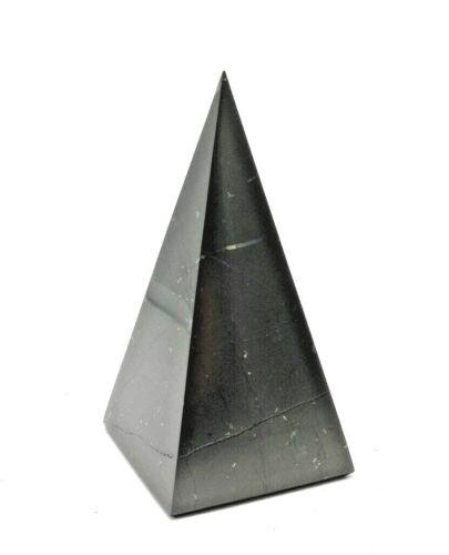Schungit & Shungit Pyramide Hohe ca. 50 x 50 x 90 mm. / poliert - Bild 3 von 3