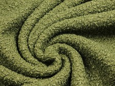 Bouclé coat fabric jacket fabric easy care warming khaki EUR 22.98/m