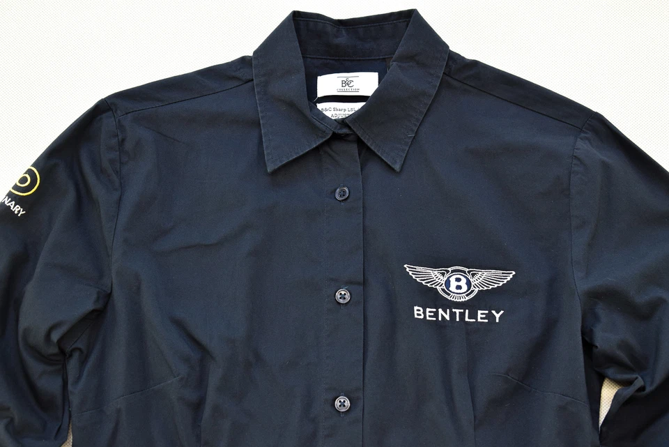 Bentley Polo Hemd Shirt Motor Auto Motor Sport Car 100 Years Jahre Damen XS M - Bild 3 von 4