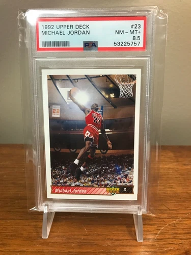 1992 Upper Deck Michael Jordan Chicago Bulls Card #23 Graded PSA 8.5 NM-MT+