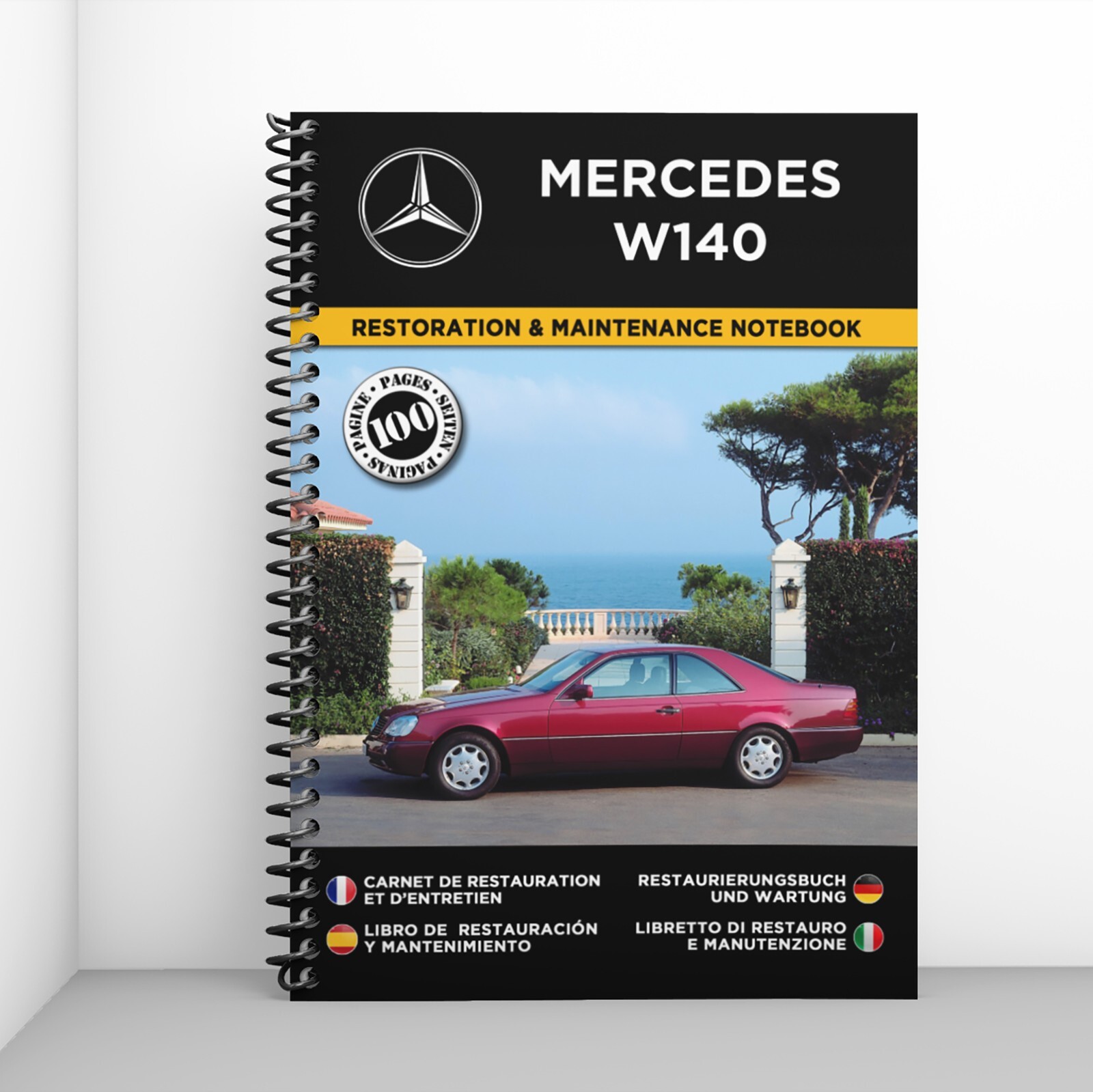 Cahier de restauration Mercedes W140 pour organiser vos réparations sans perdre de facture