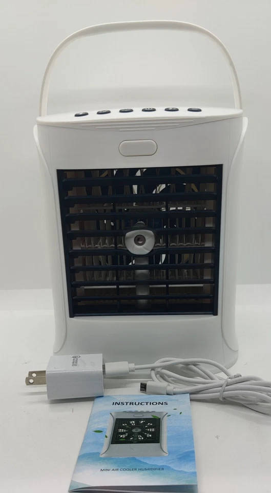 Mini Air Cooler Humidifier, 4 functions, USB Ambient Light Settings Seven Colors - Image 2 of 4