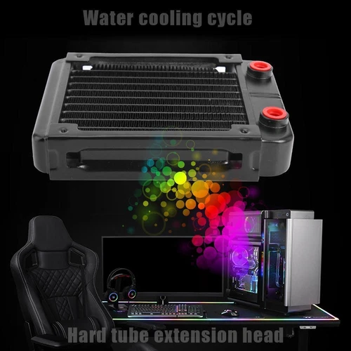 120mm Water Cooling Radiator PC Cooler Heatsink 10 Pipe for PC CPU Computer