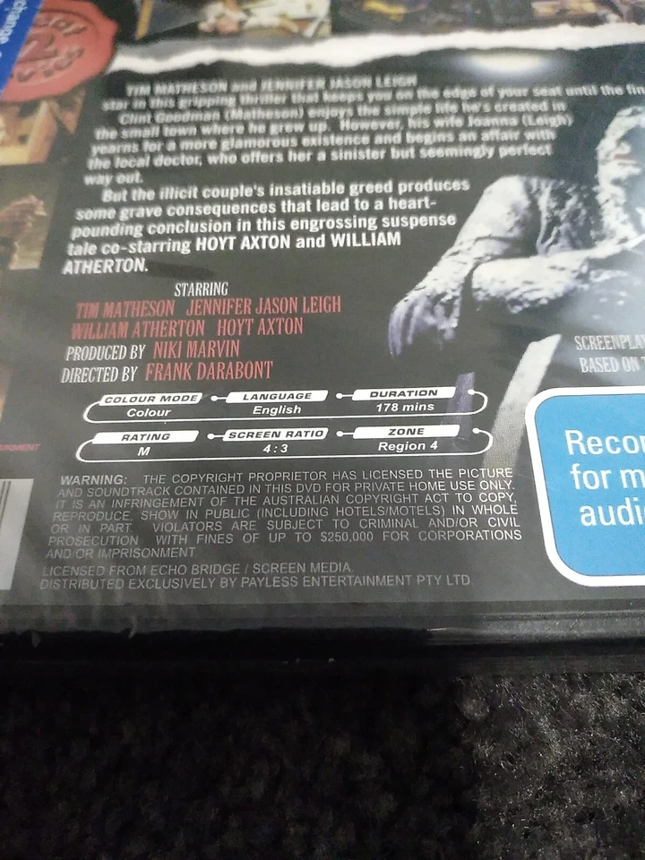 They Crawl / Buried Alive DVD REGION 4 Brand New Free Postage  - image 3 of 3