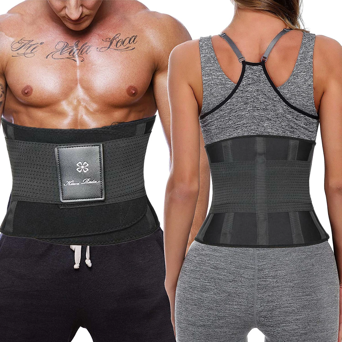 Waist Trainer Trimmer Cincher Sweat Belt Men Women Shapewear Gym Body Shaper  US