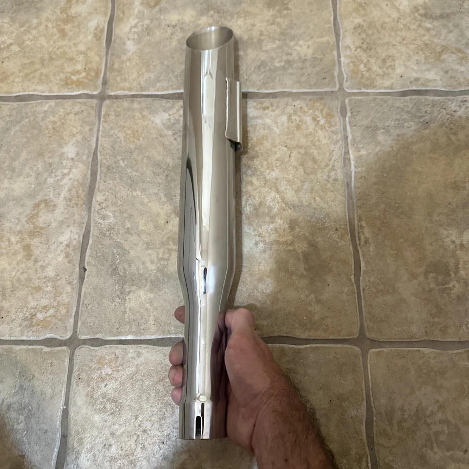 Silenciador Harley Single Performance Softail True Dual FLH Touring escape antideslizante Foto 2 de 4