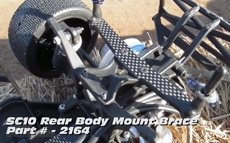 JCONCEPTS 2164 Carbon Fiber Rear Body Mount Brace Team Associated SC10 - Image 2 of 4