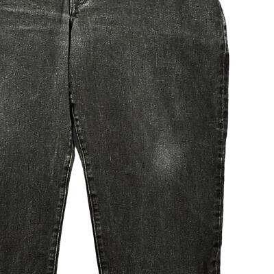 Men's Lands End Size 44 Black Traditional Fit Cotton Denim
