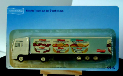 Camion Miniature HO 1/87 - Marque MAN, Livrée Publicitaire Gerolsteiner - Occasion Très Bel état