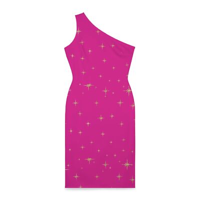 green emerald velvet dress One Shoulder Hot Pink Stripe Sequins Tight Homecoming Dress  FancyVestido