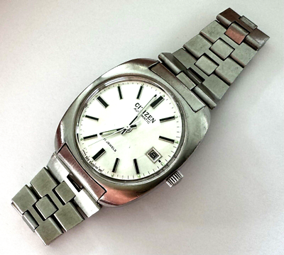 Vintage Citizen 4-164288 SMK Automatic Men's Watch Date 21j White