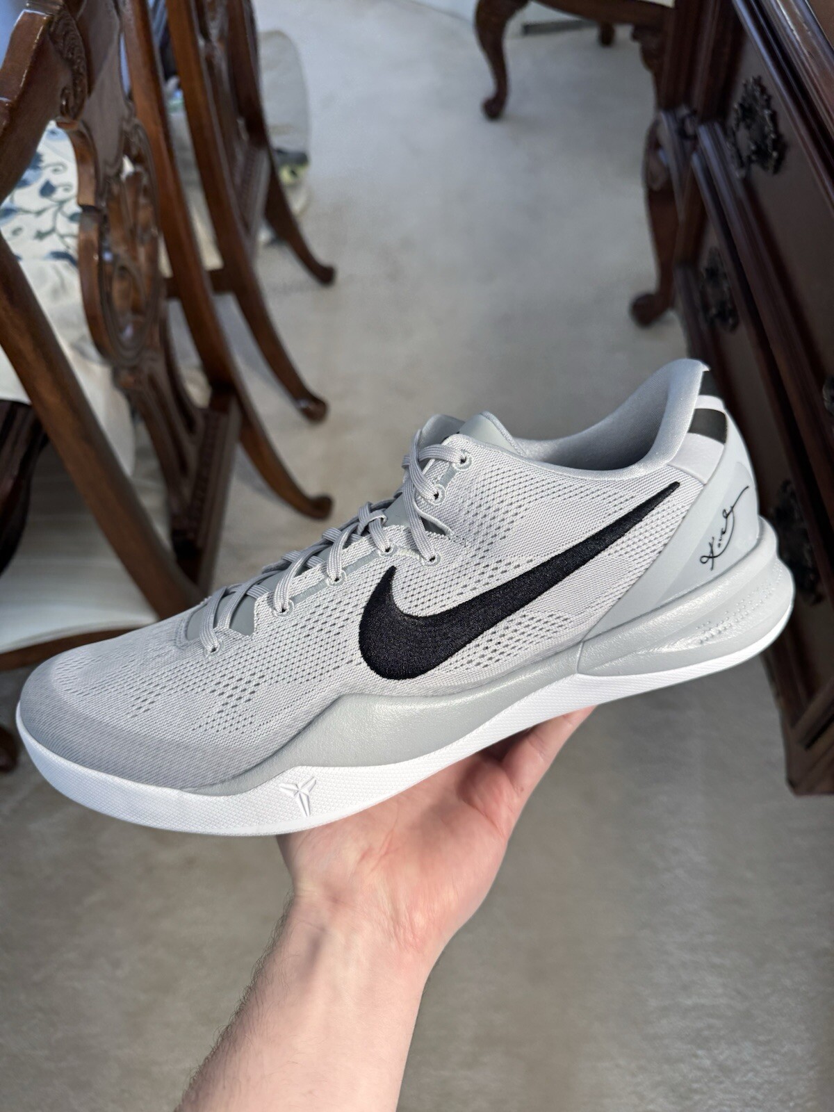 Nike Kobe 8 VIII Protro TB wolf grey black HM6469-001 DS Brand New Rare PE image 7