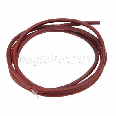 Leather Belt Antique Treadle Parts + Hook For Singer Sewing Machine 183cm Brown
