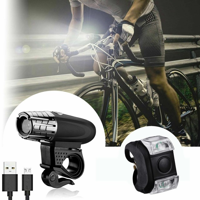 Waterproof USB Rechargeable L2 COB Bicycle Light Bike Front Headlight Head Lamp