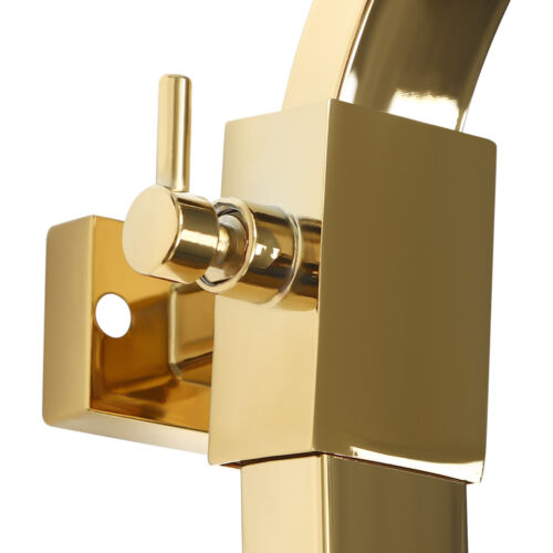 Gold Duschset Duschsystem mit Thermostat 304 Edelstahl Wand-Montage Duscharmatur - Bild 15 von 17
