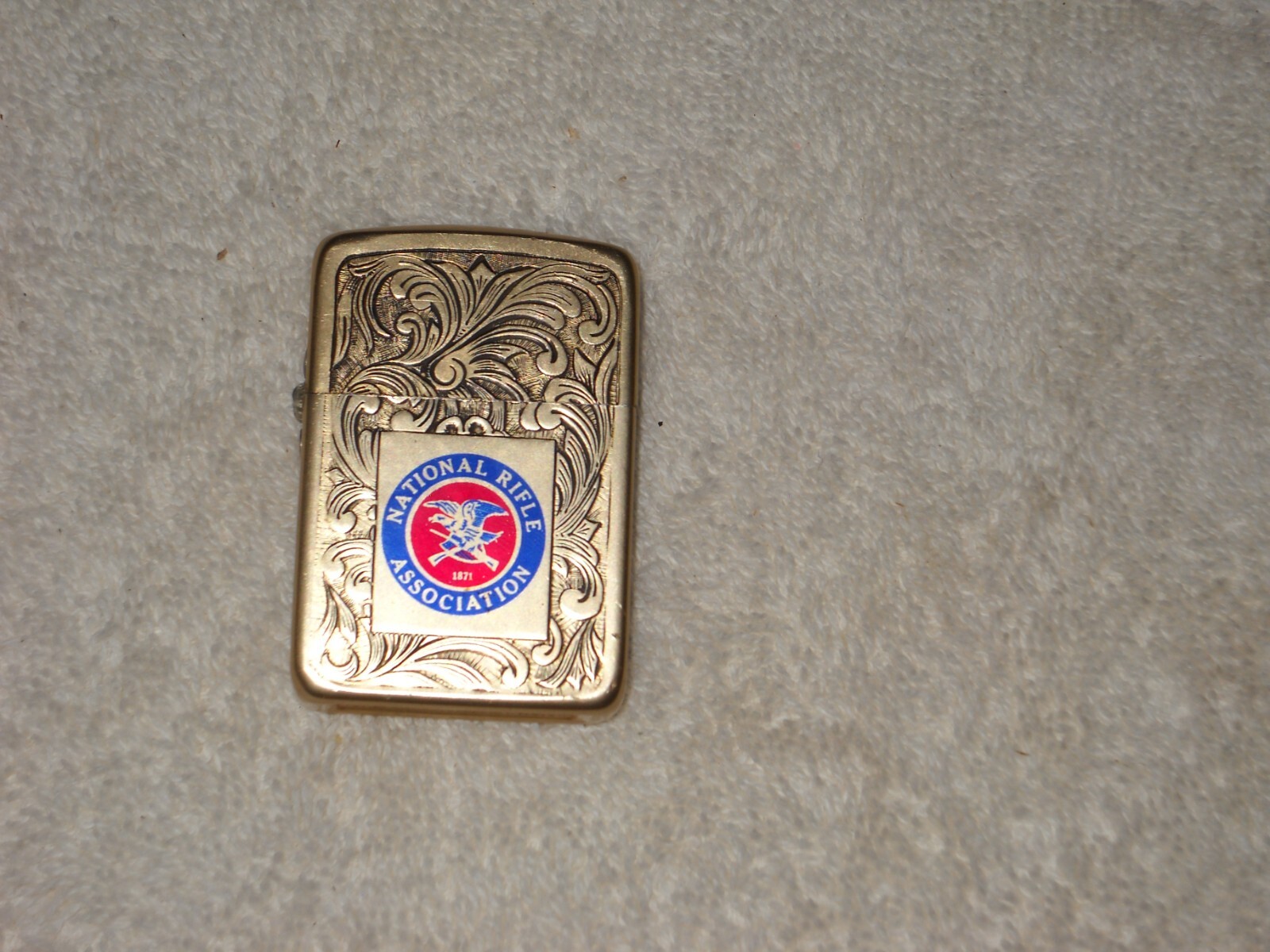 Vintage Park Advertising Lighter "National Rifle Association" Never Fired as-is