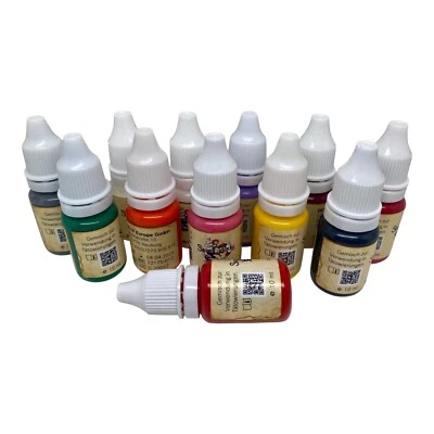 REACH-konform Sailor Jerry Tattoofarben Set 12 x 10 ml Tätowierfarben Made in DE