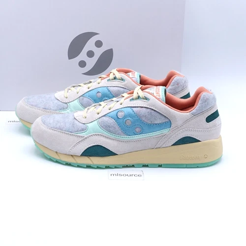 Size 10.5 Men's Saucony Shadow 6000 Sneakers S70717-1 Felt Grey/Multi
