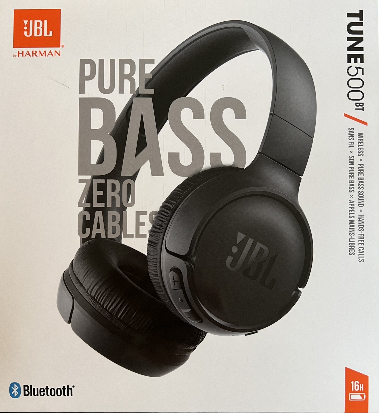JBL Tune 500BT Bluetooth On-Ear Headphones - Black for sale online | eBay