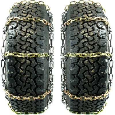 Titan HD Alloy Square Link Tire Chains On/Off Road Ice/Snow/Mud 7mm 265/60-18
