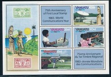 Vanuatu 1983 - World Communication Year - Miniature Sheet - MNH
