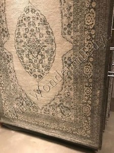 Pottery Barn Elyse Rug 5x8 Medallion Tufted Wool Authentic For